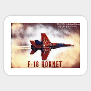 2-Sided F-18 Hornet Afterburner Sticker